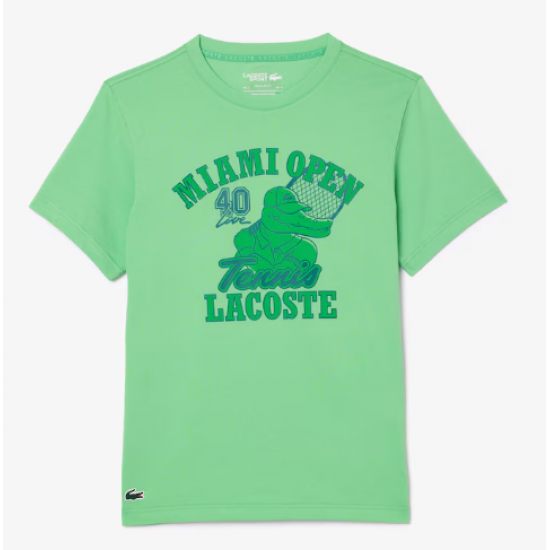 CAMISETA LACOSTE UV50 MIAMI OPEN - VERDE